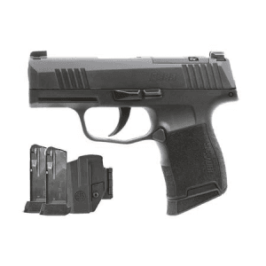 Sig Sauer P365 9mm Optic Ready Tacpac W/ Holster And Three 12-Round Magazines