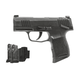 Sig Sauer P365 9mm Optic Ready Tacpac Pistol W/ Manual Safety, Holster And Three 12-Round Mags