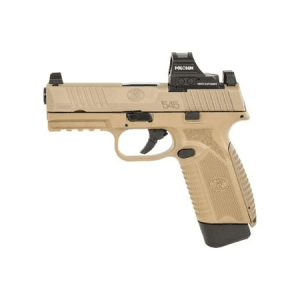 Fn 545 Mrd 45 Acp Semi-Automatic Fde Pistol With Holosun 407c Red Dot