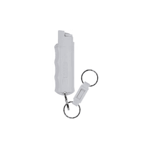 Sabre Pepper Spray with Quick Release Key Ring - Light Gray