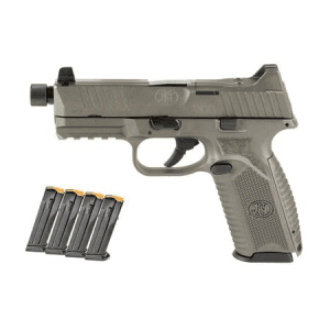 Fn 509 Tactical 9mm Optic Ready Pistol With Gray Cerakote Finish And Five 10-Round Magazines