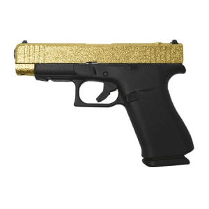 Glock 48 Mos 9mm Optic Ready Pistol With Gold Glitter Slide And Black Frame