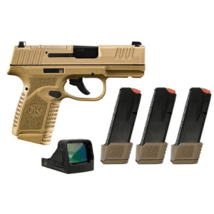 Fn Reflex Mrd 9mm Flat Dark Earth (Fde) Optic Ready Pistol W/ 4 Total Mags And Viridian Green Dot
