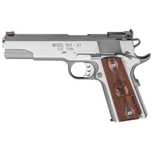 Springfield 1911-A1 Range Officer 9mm Stainless Essentials Package W/ Adjustable Rear Sight