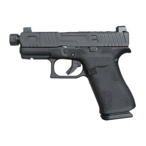 Glock 43x Mos 9mm Optic Ready Shark Coast Blackout 9mm Pistol With Threaded Barrel