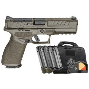 Springfield Echelon 9mm Optic Ready Od Green Gear Up Package With Crimson Trace Red Dot, Five Mags And Range Bag