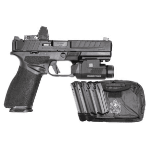 Springfield Echelon 9mm Optic Ready Pistol With Crimson Trace Red Dot/Light, Five Magazines And Range Bag
