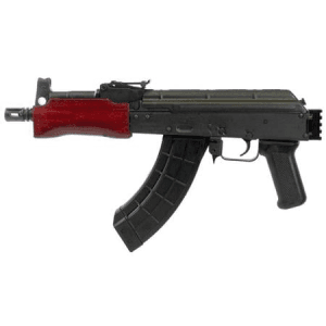 Century Arms MINI DRACO 7.62x39mm Pistol with Russian Red Furniture and Rail