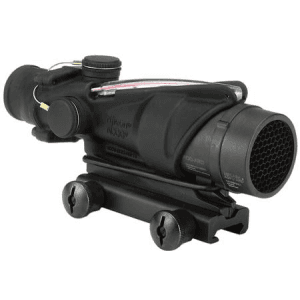 Trijicon Acog Black Hardcoat Anodized 4x32mm Illuminated Red Chevron Reticle