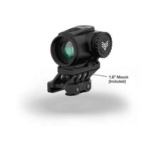 Swampfox Optics Raider 1x Red 6 Moa Reticle Micro Prism Sight Black
