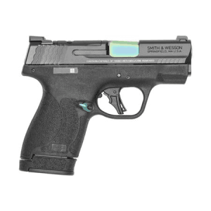 Smith & Wesson Mp9 Shield Plus 9mm Optic Ready Pistol With Black And Turquoise Pvd Finish