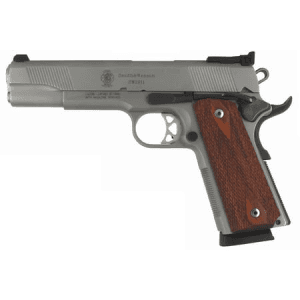 Smith & Wesson Sw1911 45 Acp Stainless Centerfire Pistol With Adjustable Sight