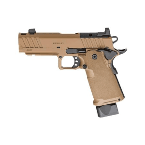 Springfield 1911 Ds Prodigy 9mm Optic Ready Pistol With 4.25 Inch Barrel And Coyote Brown Finish