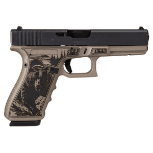 Glock 20 Gen4 10mm Pistol With Black Slide And Rose Gold Kodiak Polymer Frame With Pic Rail