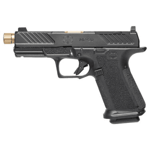 Shadow Systems Mr920 Combat 9mm Optic Ready Black Pistol With 4.5 Inch Bronze Spiral Fluted Threaded Barrel
