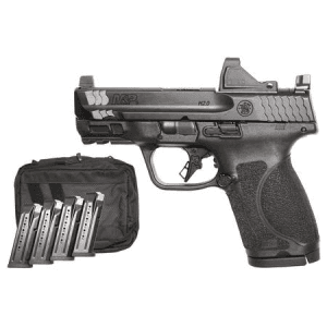 Smith & Wesson Mp9 M2.0 Compact Optic Ready 9mm Package With Viridian Rfx-11 Green Dot, Five Mags And Savior Bag