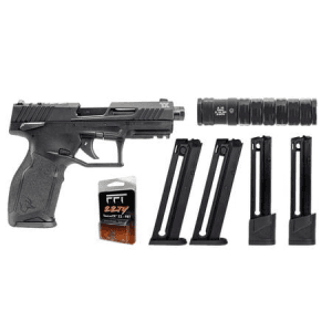 Taurus Tx22 Gen 2 T.o.r.o. 22lr Optic Ready 5 Mag Bundle With Freedom Fingers Frt And Jk 105 Versax Suppressor