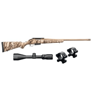 Ruger American Rifle 450 Bushmaster Gowild Camo With Vortex Crossfire Ii 3-9x50mm Scope And Leupold Rings