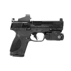Smith & Wesson Mp9 M2.0 9mm Compact Optic Ready Pistol With Crimson Trace Red Dot And Rail Master Tactical Light
