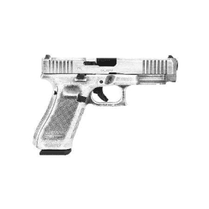 Glock 47 Mos 9mm Optic Ready 17-Round Pistol With Battleworn Stormtrooper White Cerakote Finish