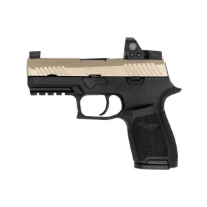 Sig Sauer P320 Compact Two-Tone Rx 9mm Pistol With Romeo1 Reflex Sight And Nickel Pvd Slid