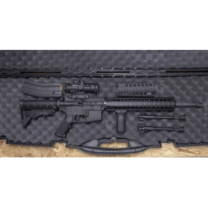 Anderson Manufacturing AM-15 5.56mm Police Trade-In AR-15 with Red Dot, Rifle Case, Bi-Pod and Forward Grip