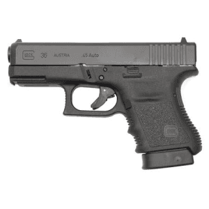 Glock 36 Gen3 45 ACP 6-Round Pistol with Finger Groove Rail