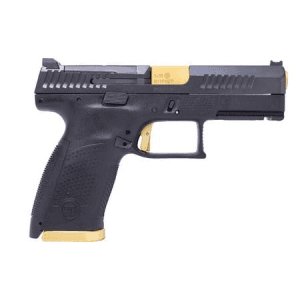 Cz P-10 C 9mm Optic Ready Pistol With Gold Barrel, Trigger, And Mag Well