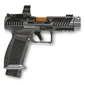 Canik Tti Combat Smoke Pistol Semi-Auto 9mm 4.6" Barrel 18+1 Rounds Mecanik M03 Reflex Sight