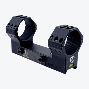 Riton Optics 34mm Picatinny Bolt-On Mount - 0 Moa Black
