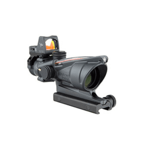 Trijicon 4x32 Acog Scope Dual Illum Red Chevron Cerakot Gry