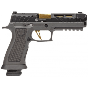 Sig Sauer P320 X-Series 9mm 4.6" 10rd Optic Ready Pistol W/ Xray3 Night Sights - Grey / Gold