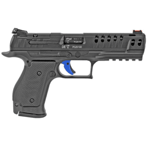 Walther Arms Ppq M2 Q5 Match Sf 9mm 5" 10rd Optic Ready Pistol W/ Fiber Optic Sights - Black / Blue