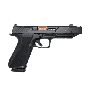 Shadow Systems Dr920p Elite 9mm 4.5" 10rd Pistol Optic Ready W/ Compensator- Black / Bronze