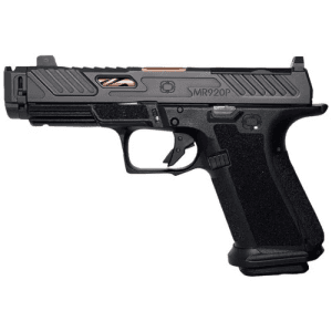 Shadow Systems Mr920p 9mm 5" (4" W/ 1" Compensator) 15rd Optic Ready Pistol | Black + Bronze Barrel