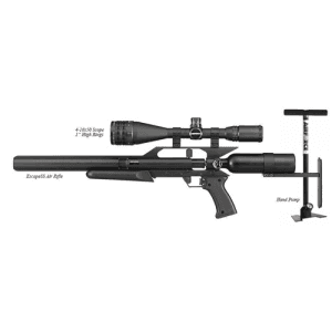 AIR FORCE AIRGUNS EscapeSS .22 w/Hand Pump, 4-16X50 Scope, 1 Rings"