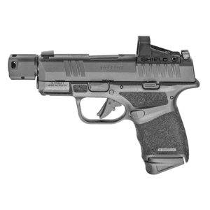 Springfield Armory Hellcat 9mm 3.8" 13rd Pistol W/ Shield Smsc Red Dot & Compensator - Black