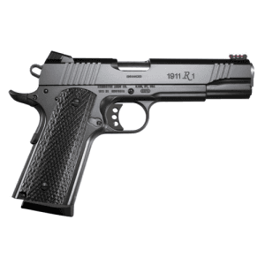 Remington 1911 R1 Enhanced 45 Acp 5" 8rd Pistol W/ Fiber Optic Sights - Black / Laminate Grips