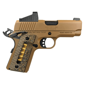 EAA Girsan MC1911SC Ultimate Officer 45ACP 3.4" 6rd Pistol w/ Red Dot - FDE / G10 Window Grips