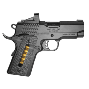 EAA Girsan MC1911SC Ultimate Officer 45ACP 3.4" 6rd Pistol w/ Red Dot - Black / G10 Window Grips
