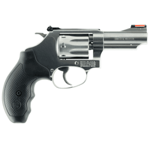 Smith & Wesson Model 63 22lr 3" 8rd Revolver W/ Hiviz Fiber Optic Sights - Stainless