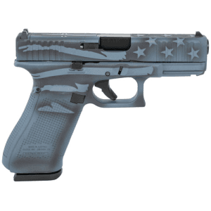 Glock G45 G5 Mos 9mm 4.02" 17rd Optic Ready Pistol - Blue Titanium Flag Cerakote