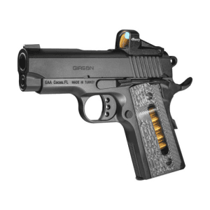 Eaa Girsan Mc1911sc Ultimate Officer 9mm 3.4" 7rd Pistol W/ Red Dot - Black / G10 Window Grips