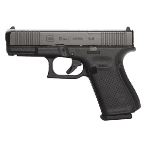 Glock G19 G5 Mos 9mm 4" 10rd Optic Ready Pistol -Black