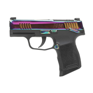 Sig Sauer P365 380 Acp 3.1" 10rd Optic Ready Pistol W/ Xray3 Night Sights & Manual Safety - Rainbow