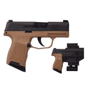 Sig Sauer P365 9mm 3.1" 10rd Optic Ready Pistol W/ Xray3 Night Sights & Holster | Fde