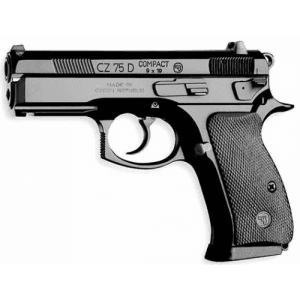 Cz-Usa 75d Compact 9mm 3.9" Blk W/Rail 14rd Decocker Only