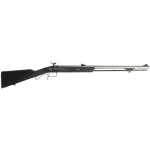 Traditions Shedhorn 50 Cal 26" Muzzleloader W/ Williams Fiber Optic Sight - Stainless / Black