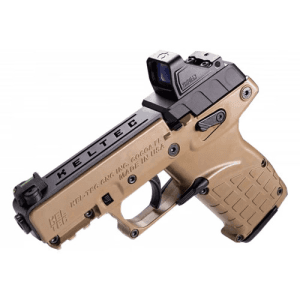 Keltec P17 22 Lr 3.8" 16rd - Tan With Viridian Rfx11 Red Dot & Holster