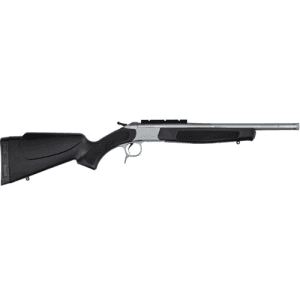 Cva Scout Takedown Compact 243 Win 20" Single Shot Break-Open Rifle W/ Rail - Black / Stainless
